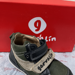 GARVALIN 141465 Boys Ankle Boot Black/Khaki
