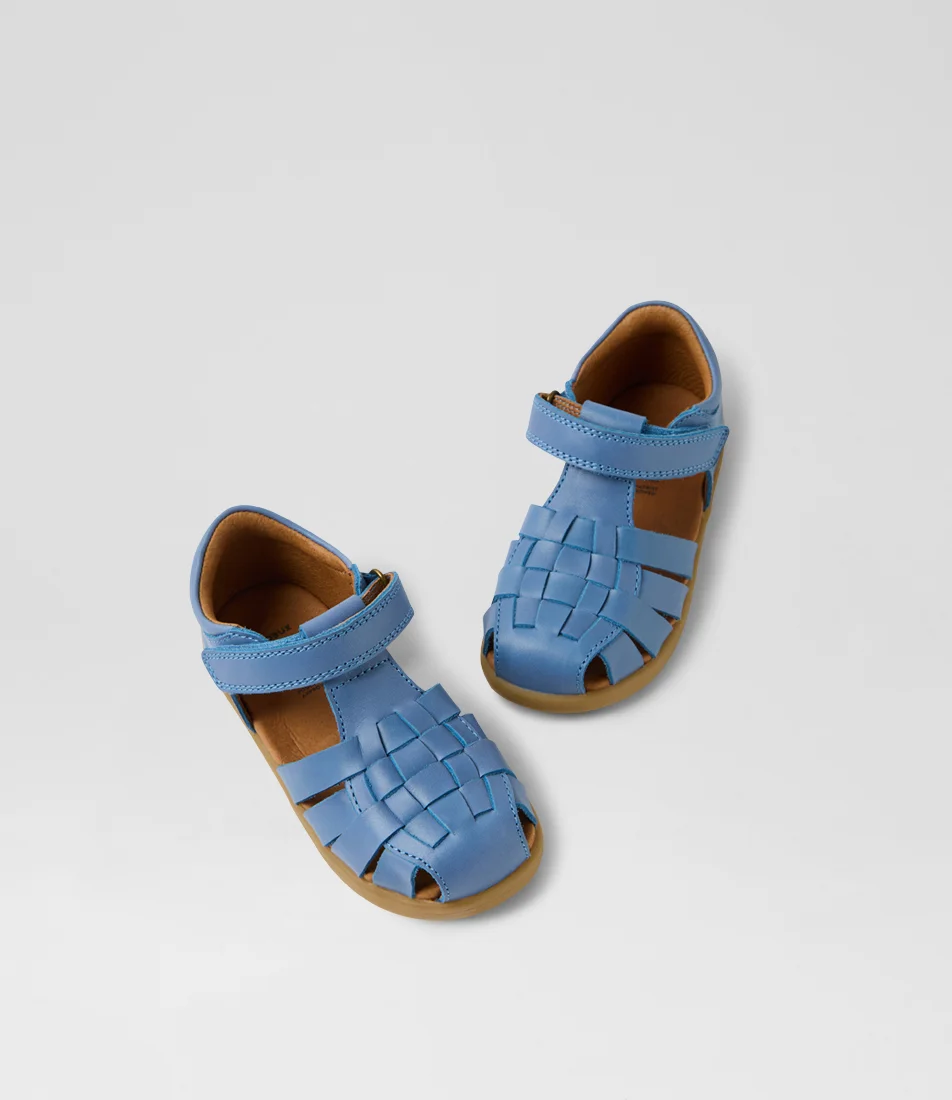 Bobux Iw Harbor Toddler Coronet Blue Leather Sandals